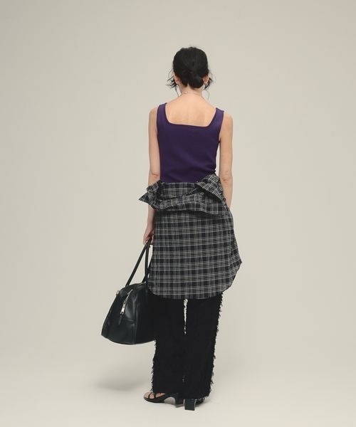 eL（エル）の「【eL】12G Fit Mini One-piece/452003（ワンピース・レディース・パープル/ブラック・FREE）」の13枚目の写真