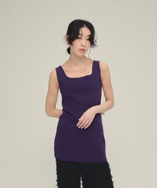 eL（エル）の「【eL】12G Fit Mini One-piece/452003（ワンピース・レディース・パープル/ブラック・FREE）」の5枚目の写真