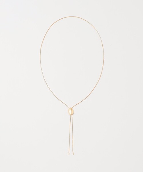 green label relaxing（グリーンレーベルリラクシング）の「メルティモチーフ ループタイ ネックレス（ネックレス・レディース・ゴールド/シルバー・FREE）」の5枚目の写真