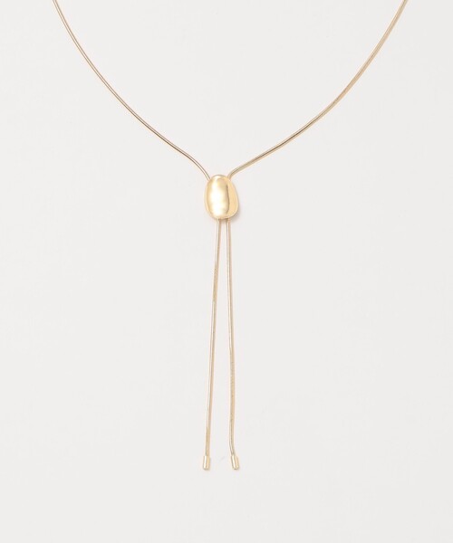 green label relaxing（グリーンレーベルリラクシング）の「メルティモチーフ ループタイ ネックレス（ネックレス・レディース・ゴールド/シルバー・FREE）」の6枚目の写真