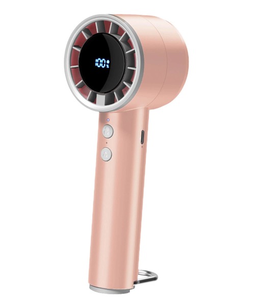 Cinderella（シンデレラ）の「ハンディファン 扇風機 小型 充電式 持ち運び コンパクト かわいい 首掛け 卓上 手持ち 長持ち 身に扇風機 薄型 軽い 軽量 長時間 シンプル 無地 おしゃれ レディース メンズ（生活家電・レディース・ブラック系1/ピンク/ホワイト/ピンク系1/ブラック/ホワイト系1・FREE）」の5枚目の写真