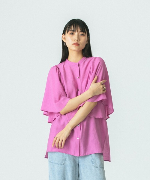 セール】FLARE SLEEVE BLOUSE（シャツ/ブラウス）｜ROSE BUD