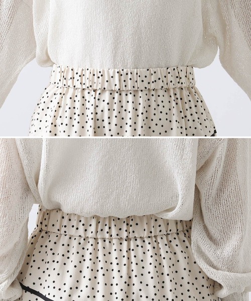 MARECHAL TERRE（マルシャルテル）の「Ｄｏｔウェーブラインスカート（スカート・レディース・ドット・FREE）」の12枚目の写真
