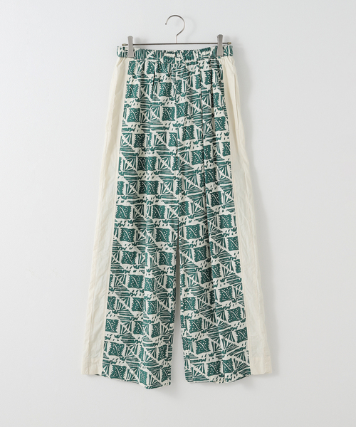 sara mallika（サラ マリカ）の「【SARA MALLIKA/サラマリカ】COTTON POPLIN PRINT PANTS（その他パンツ・レディース・グリーン・MEDIUM/SMALL）」の2枚目の写真