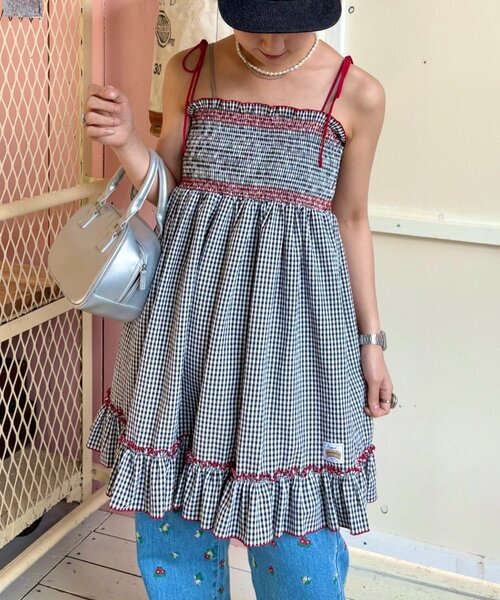 HELLO.SANFRANCISCO（ハローサンフランシスコ）の「【HELLO.SANFRANCISCO】2WAYシャーリングチュニックベアワンピ（ワンピース・レディース・オレンジ/ホワイト/ブラック/パープル・ONE SIZE）」の11枚目の写真
