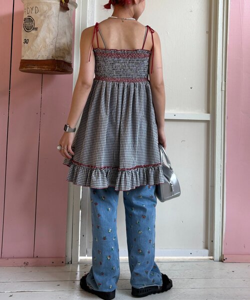 HELLO.SANFRANCISCO（ハローサンフランシスコ）の「【HELLO.SANFRANCISCO】2WAYシャーリングチュニックベアワンピ（ワンピース・レディース・オレンジ/ホワイト/ブラック/パープル・ONE SIZE）」の18枚目の写真