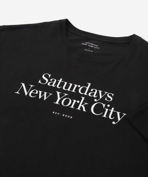 Saturdays NYC（サタデーズ ニューヨークシティ ）の「Miller Standard SS Tee（Tシャツ/カットソー・メンズ・ホワイト/ブラック・L/M/S/XL/X-SMALL）」の8枚目の写真