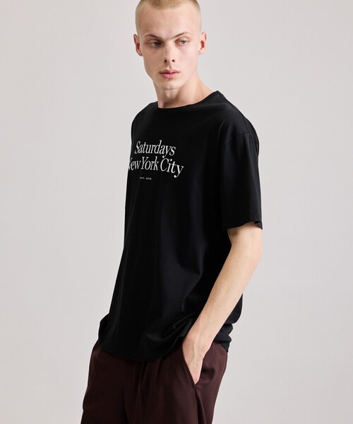 Saturdays NYC（サタデーズ ニューヨークシティ ）の「Miller Standard SS Tee（Tシャツ/カットソー・メンズ・ホワイト/ブラック・L/M/S/XL/X-SMALL）」の16枚目の写真