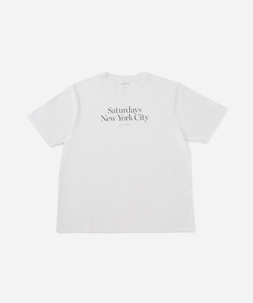 Saturdays NYC（サタデーズ ニューヨークシティ ）の「Miller Standard SS Tee（Tシャツ/カットソー・メンズ・ホワイト/ブラック・L/M/S/XL/X-SMALL）」の2枚目の写真