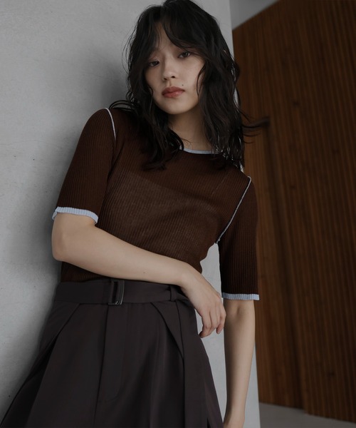 AMOMENT シアートップス SHEER TIGHT TOPS/シアータイトトップス（Tシャツ/カットソー
