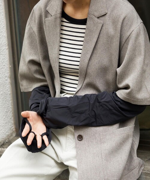 FREAK'S STORE（フリークスストア）の「icy/アイシー 指先までしっかりガード冷感アームカバー（アームカバー・レディース・ブラック・ONE SIZE）」の8枚目の写真