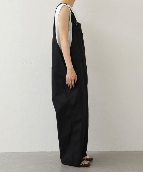 journal standard luxe 30/1 ツイルサロペット　ブラック journal standard luxe 30/1 ツイルサロペット ブラック