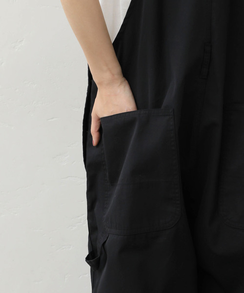 JOURNAL STANDARD LUXE(ジャーナルスタンダード ラックス)の「コンパクトギャバ オーバーオール(サロペット/オーバーオール・レディース・ブラック/ベージュ・FREE)」の14枚目の写真