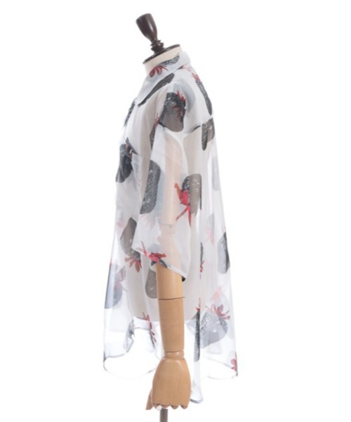 AXES-X（アクシーズエックス）の「イチゴプリントシアーシャツ（シャツ/ブラウス・メンズ・ブラック/レッド/パープル・LARGE/X-LARGE/MEDIUM）」の10枚目の写真