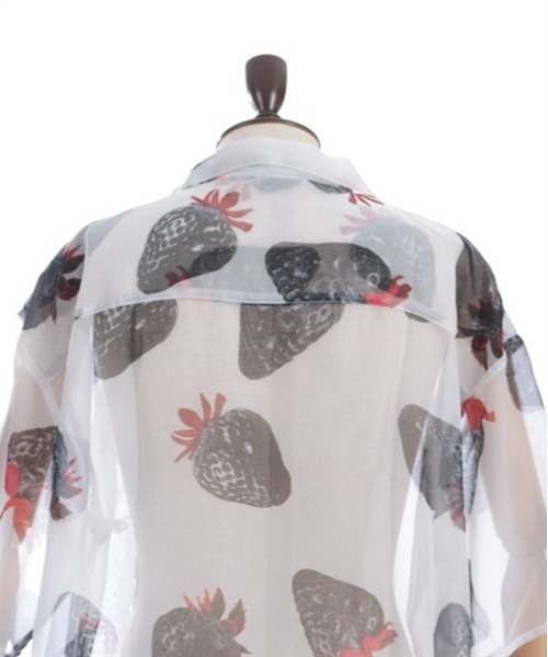 AXES-X（アクシーズエックス）の「イチゴプリントシアーシャツ（シャツ/ブラウス・メンズ・ブラック/レッド/パープル・LARGE/X-LARGE/MEDIUM）」の14枚目の写真