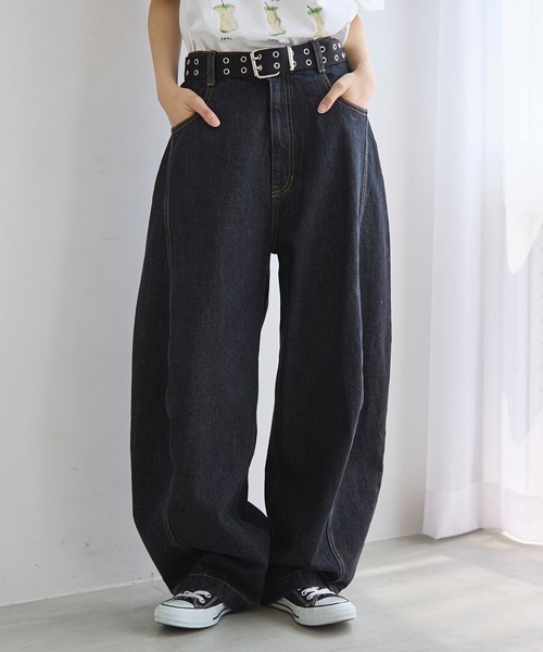 セール】《UNISEX》カーブデニム（デニムパンツ）｜PBLIM