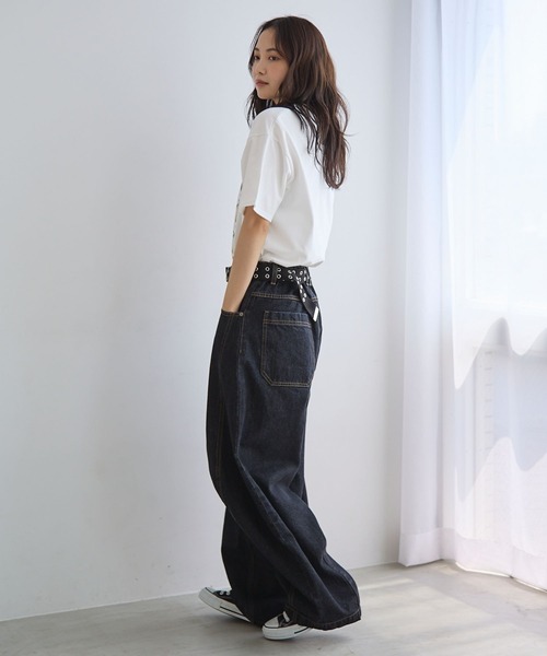 PBLIM(ページボーイリム)の「《UNISEX》カーブデニム(デニムパンツ・レディース・ブラック/インディゴブルー/ブルー系その他・MEDIUM/LARGE)」の17枚目の写真