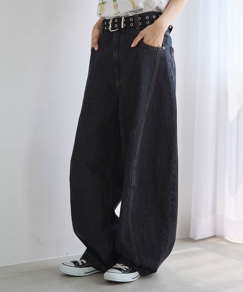 PBLIM(ページボーイリム)の「《UNISEX》カーブデニム(デニムパンツ・レディース・ブラック/インディゴブルー/ブルー系その他・MEDIUM/LARGE)」の22枚目の写真