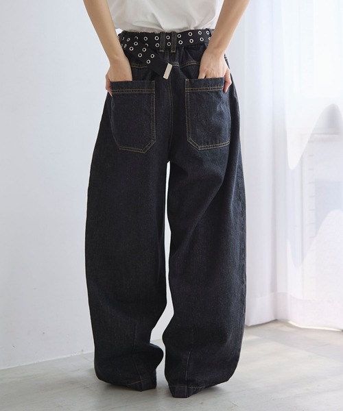 セール】《UNISEX》カーブデニム（デニムパンツ）｜PBLIM