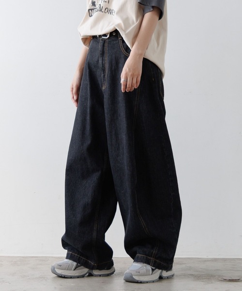 セール】《UNISEX》カーブデニム（デニムパンツ）｜PBLIM（ページ
