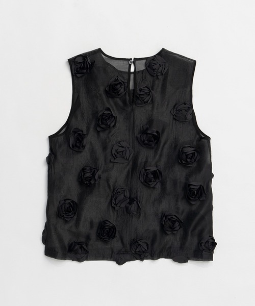 PRANK PROJECT(プランクプロジェクト)の「ローズスリーブベスト / Rose Sleeve Vest(ベスト・レディース・ブラック/ホワイト・FREE)」の16枚目の写真