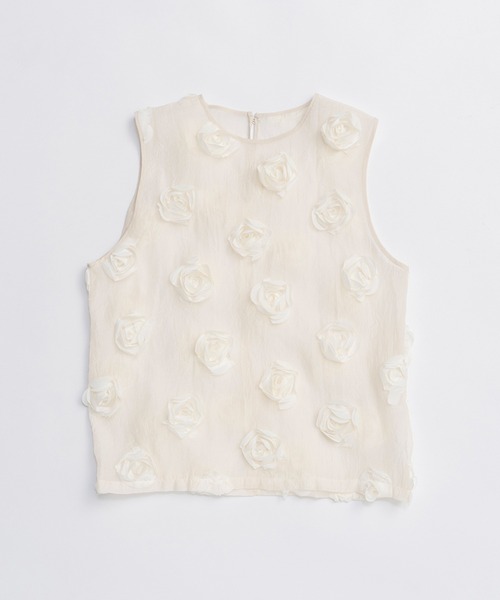 PRANK PROJECT(プランクプロジェクト)の「ローズスリーブベスト / Rose Sleeve Vest(ベスト・レディース・ブラック/ホワイト・FREE)」の14枚目の写真