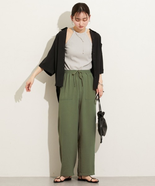 nissen（ニッセン）の「【接触冷感】ベイカーパンツ（その他パンツ・レディース・ネイビー/レッド/カーキ・S/M/L/LL）」の10枚目の写真