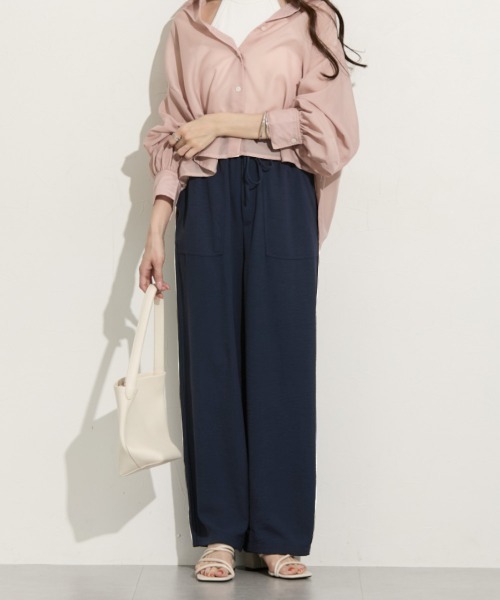 nissen（ニッセン）の「【接触冷感】ベイカーパンツ（その他パンツ・レディース・ネイビー/レッド/カーキ・S/M/L/LL）」の15枚目の写真