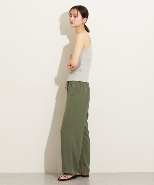 nissen（ニッセン）の「【接触冷感】ベイカーパンツ（その他パンツ・レディース・ネイビー/レッド/カーキ・S/M/L/LL）」の7枚目の写真
