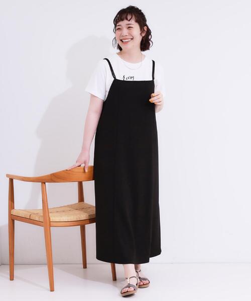 SHOO・LA・RUE（シューラルー）の「女性らしさ溢れる　フレアキャミワンピース（ワンピース・レディース・チャコールグレー/ブラック/ブラウン系・01/02/03/04）」の12枚目の写真