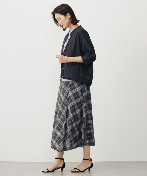 J.PRESS Ladies(J.プレス レディス)の「【洗える・接触冷感】ジャージー ブルゾン(ブルゾン・レディース・グレー系/ブラウン系/ライトグレー系・SMALL)」の5枚目の写真
