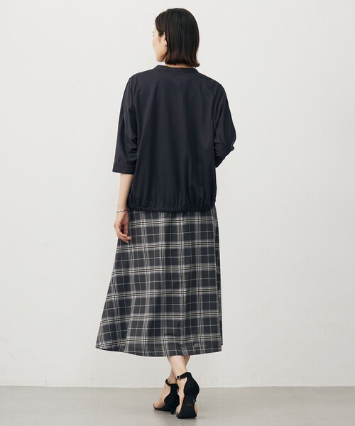 J.PRESS Ladies(J.プレス レディス)の「【洗える・接触冷感】ジャージー ブルゾン(ブルゾン・レディース・グレー系/ブラウン系/ライトグレー系・SMALL)」の6枚目の写真