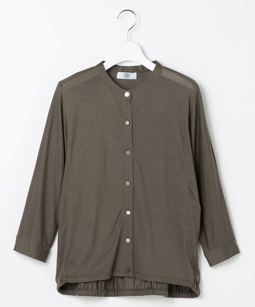 J.PRESS Ladies(J.プレス レディス)の「【洗える・接触冷感】ジャージー ブルゾン(ブルゾン・レディース・グレー系/ブラウン系/ライトグレー系・SMALL)」の9枚目の写真