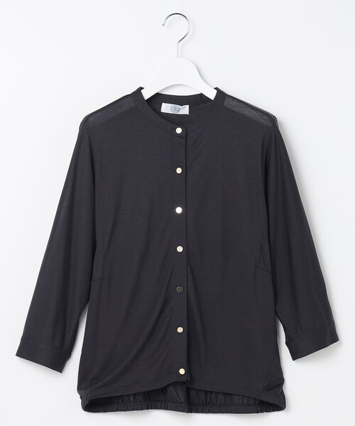 J.PRESS Ladies(J.プレス レディス)の「【洗える・接触冷感】ジャージー ブルゾン(ブルゾン・レディース・グレー系/ブラウン系/ライトグレー系・SMALL)」の10枚目の写真