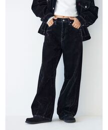 Ungrid | フロッキー起毛カーブデニム(デニムパンツ)