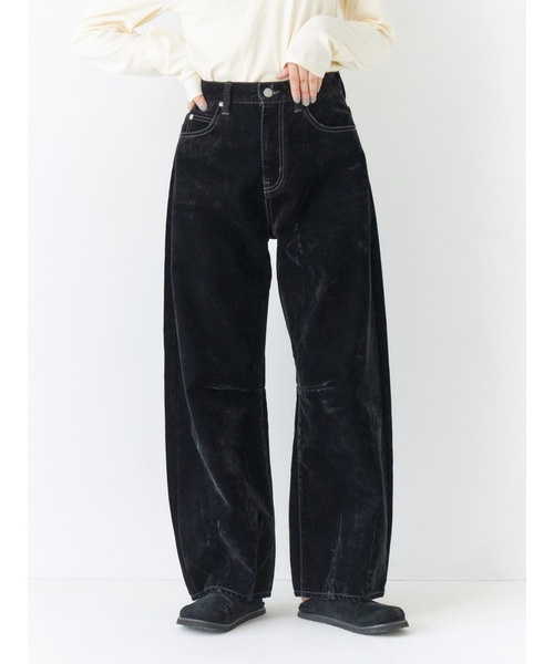 フロッキー起毛カーブデニム（デニムパンツ）｜Ungrid（アン