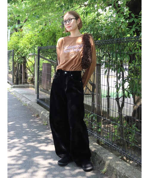 フロッキー起毛カーブデニム（デニムパンツ）｜Ungrid（アングリッド