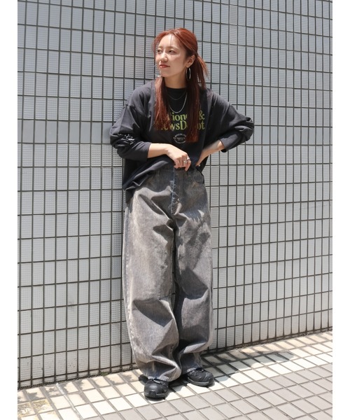 フロッキー起毛カーブデニム（デニムパンツ）｜Ungrid（アングリッド