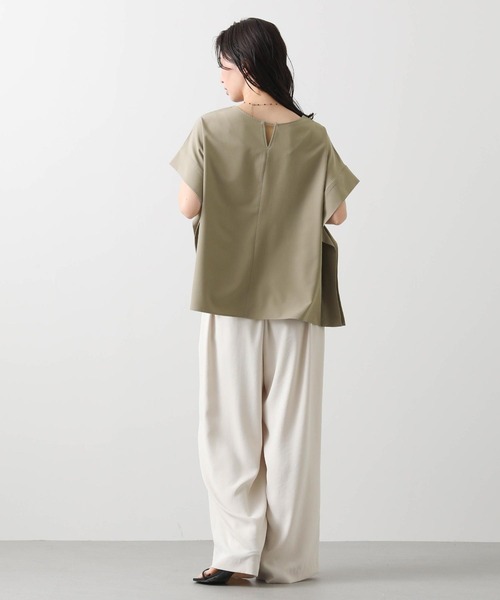 Gready Brilliant(グレディブリリアン)の「異素材バイカラー2WAYカットソー(Tシャツ/カットソー・レディース・ブラック系/ホワイト系・38)」の8枚目の写真