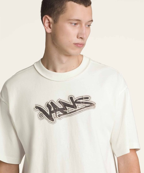 VANS（バンズ）の「VANS PREMIUM SLAP Tシャツ（Tシャツ/カットソー・メンズ・ダークグリーン/オフホワイト・LARGE/MEDIUM/SMALL/X-LARGE）」の2枚目の写真