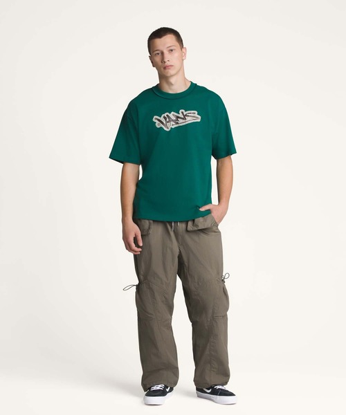 VANS（バンズ）の「VANS PREMIUM SLAP Tシャツ（Tシャツ/カットソー・メンズ・ダークグリーン/オフホワイト・LARGE/MEDIUM/SMALL/X-LARGE）」の4枚目の写真