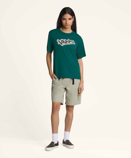 VANS（バンズ）の「VANS PREMIUM SLAP Tシャツ（Tシャツ/カットソー・メンズ・ダークグリーン/オフホワイト・LARGE/MEDIUM/SMALL/X-LARGE）」の5枚目の写真