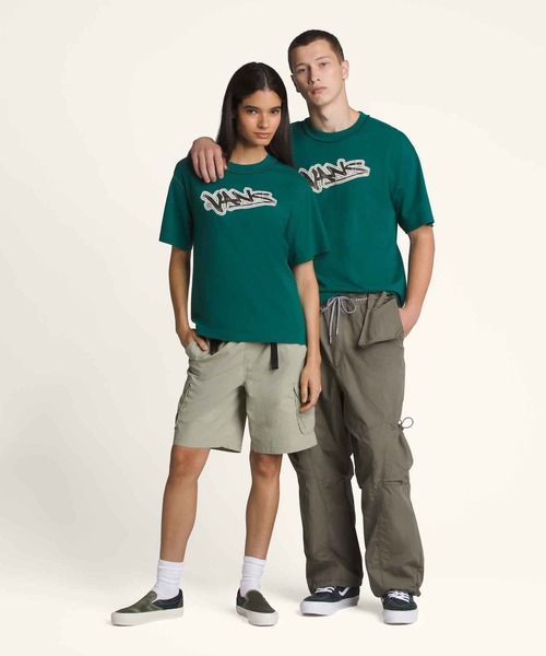 VANS（バンズ）の「VANS PREMIUM SLAP Tシャツ（Tシャツ/カットソー・メンズ・ダークグリーン/オフホワイト・LARGE/MEDIUM/SMALL/X-LARGE）」の6枚目の写真