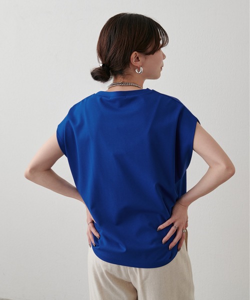 tシャツ 「LARUTA」折り返し袖口タックカットプルオーバー レディース セール】【LARUTA】折り返し袖口タックカットプルオーバー（T