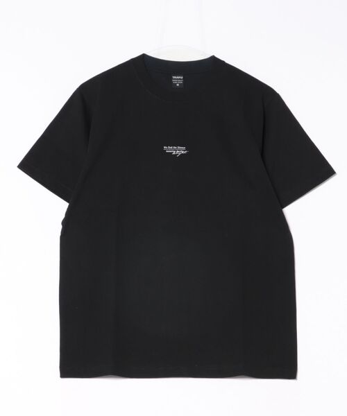 B'day（ビーデイ）の「ヘヴィウェイト天竺 プリント 半袖 クルーネック コットン100％（Tシャツ/カットソー・メンズ・ブラック/ホワイト/ライトオリーブ・LARGE/MEDIUM）」の2枚目の写真