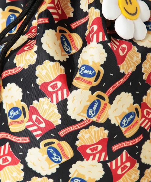 WIGGLE WIGGLE（ウィグルウィグル）の「【wiggle wiggle(ウィグルウィグル)】コラボ 巾着ショルダーバッグ（ショルダーバッグ・レディース・ピンク/グリーン/ブラック・0）」の13枚目の写真