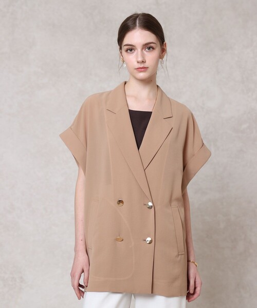 リネンライクフレンチジャケット（その他アウター）｜ANAYI（アナイ