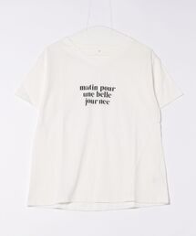 BELLUNA PLUS（ベルーナ）の「綿１００％切替デザインロゴプルオーバー（Tシャツ/カットソー）」