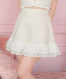 PriCHOU(vV)Frill Tweed Skirt/tcC[hXJ[g(XJ[g)