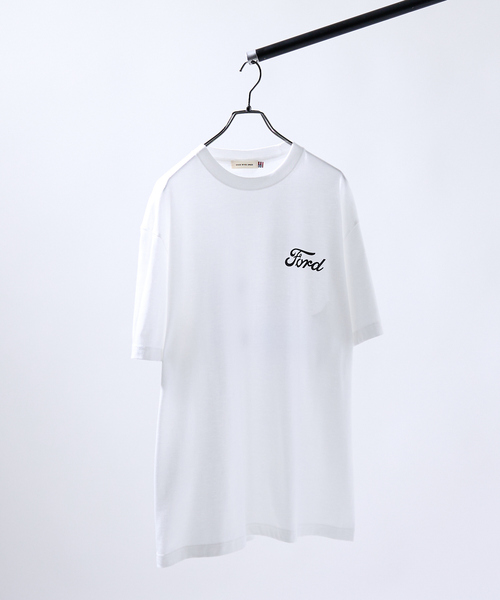 GOOD ROCK SPEED(グッドロックスピード)の「【GOOD ROCK SPEED / グッドロックスピード】FORD 半袖Tシャツ/フォード(Tシャツ/カットソー・メンズ・ホワイト・L/M)」の1枚目の写真